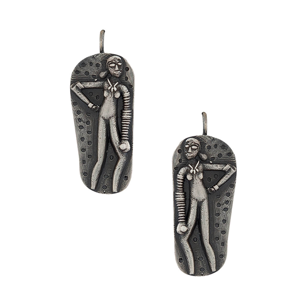 harappa sindhu nari silver earrings by moha