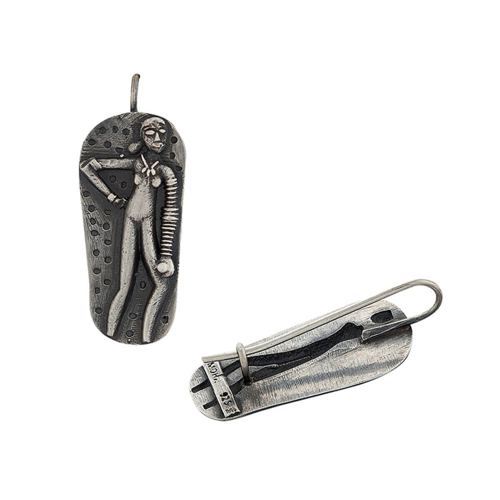 harappa sindhu nari silver earrings by moha