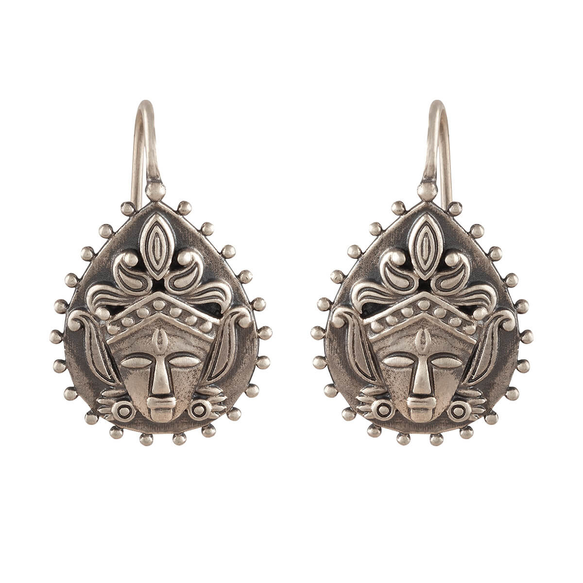 kali goddess silver earrings by moha