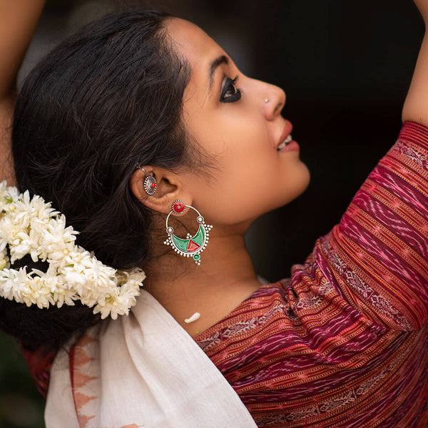 Kharwa Silver Stud Earrings