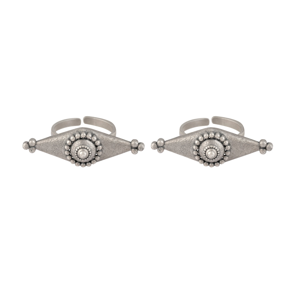 kona silver toe rings by moha