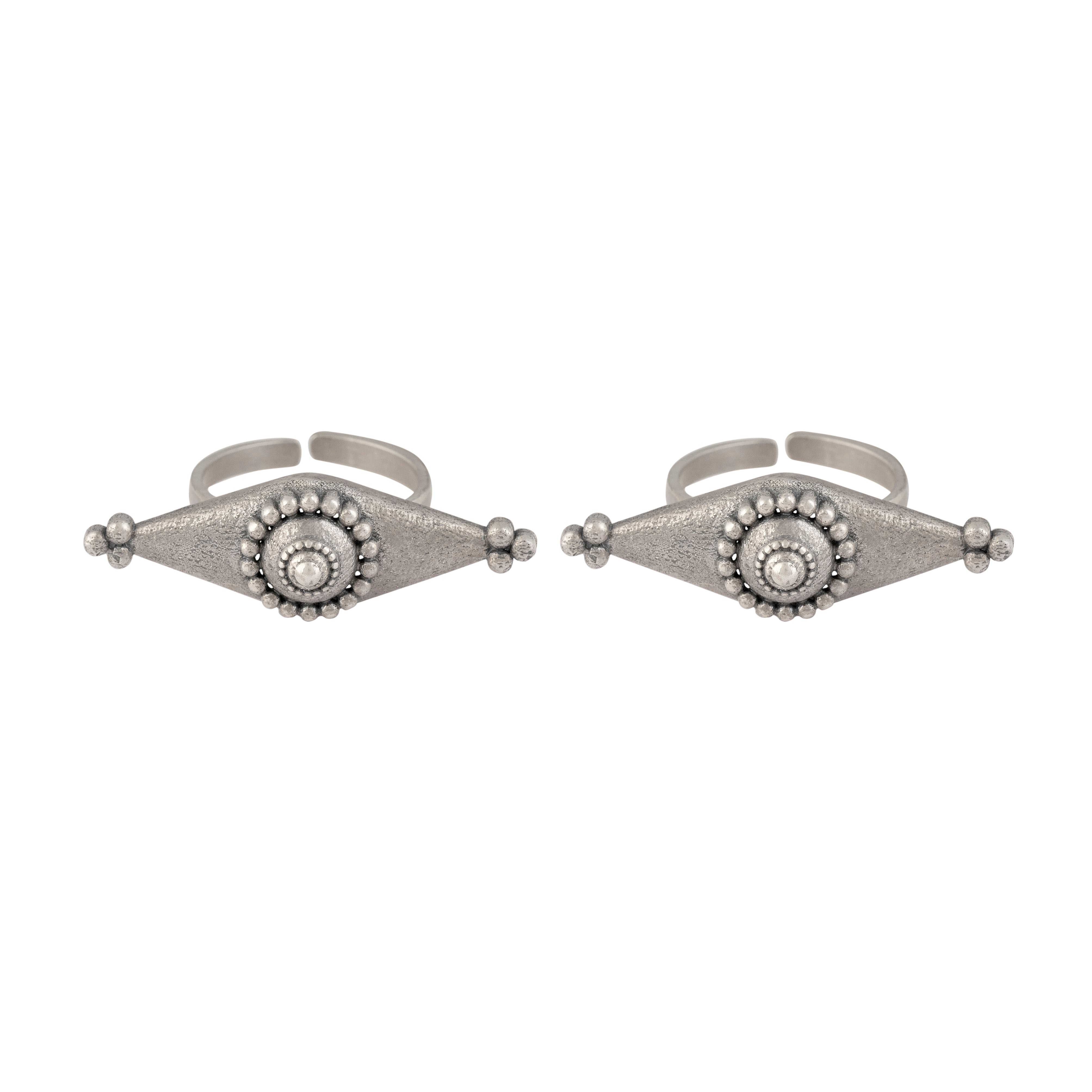 kona silver toe rings by moha
