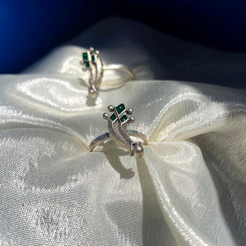 machli silver toe rings by moha