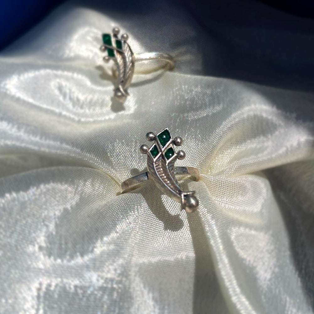 machli silver toe rings by moha