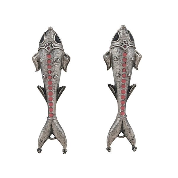 Meenak Silver Earrings