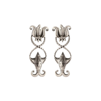 Meenpadma Silver Earrings - Small