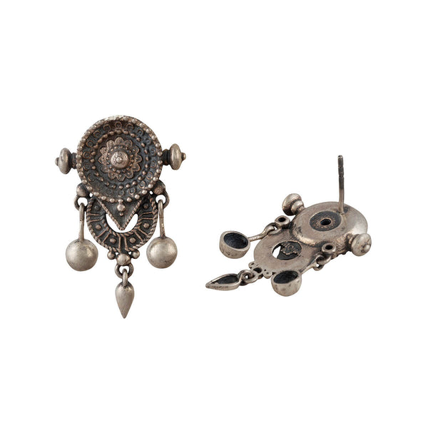 Rasya Tribal Silver Earrings – PP Jewellers