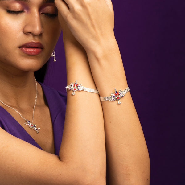 Pakhi Silver Bracelet By Moha