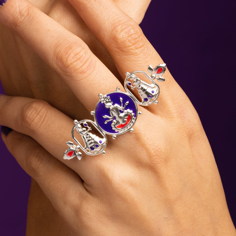 radhe shyam silver finger ring by moha