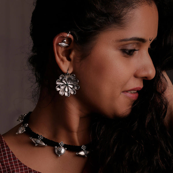 Sadafuli Silver Earring by MOHA