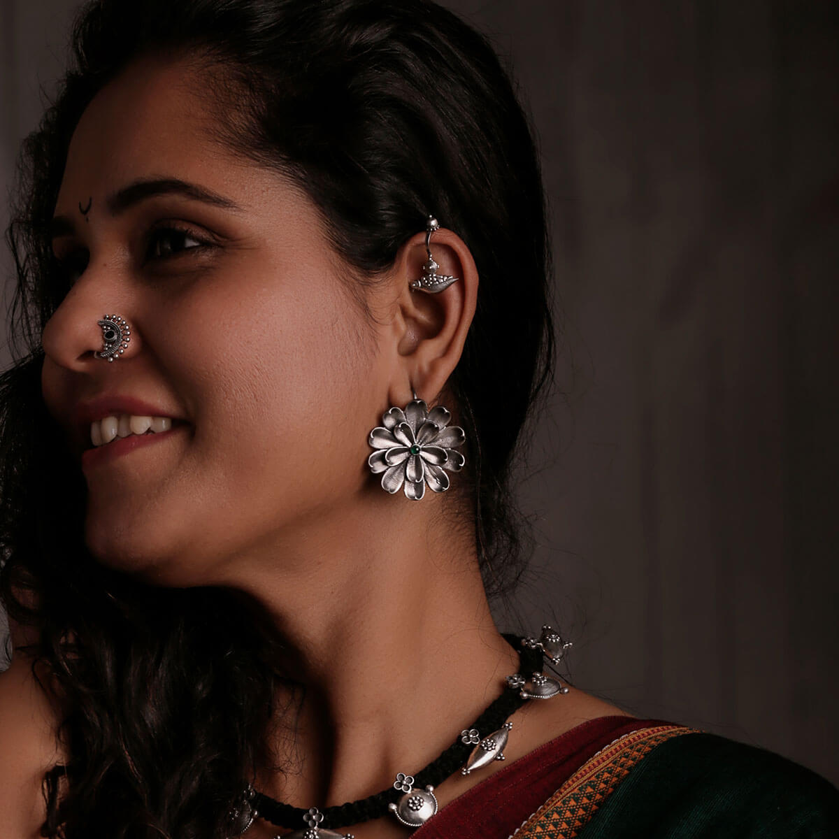 sadafuli silver earring by moha