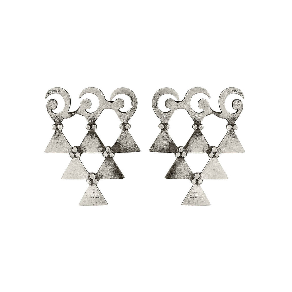 saraswati silver earrings by moha