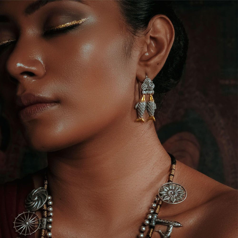 seranya silver earrings by moha