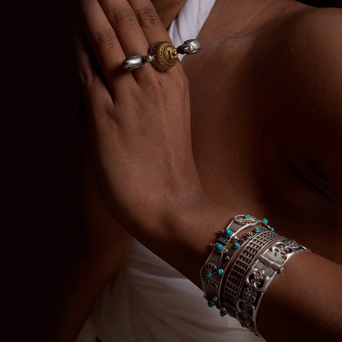 shubha valaya silver bangle by moha