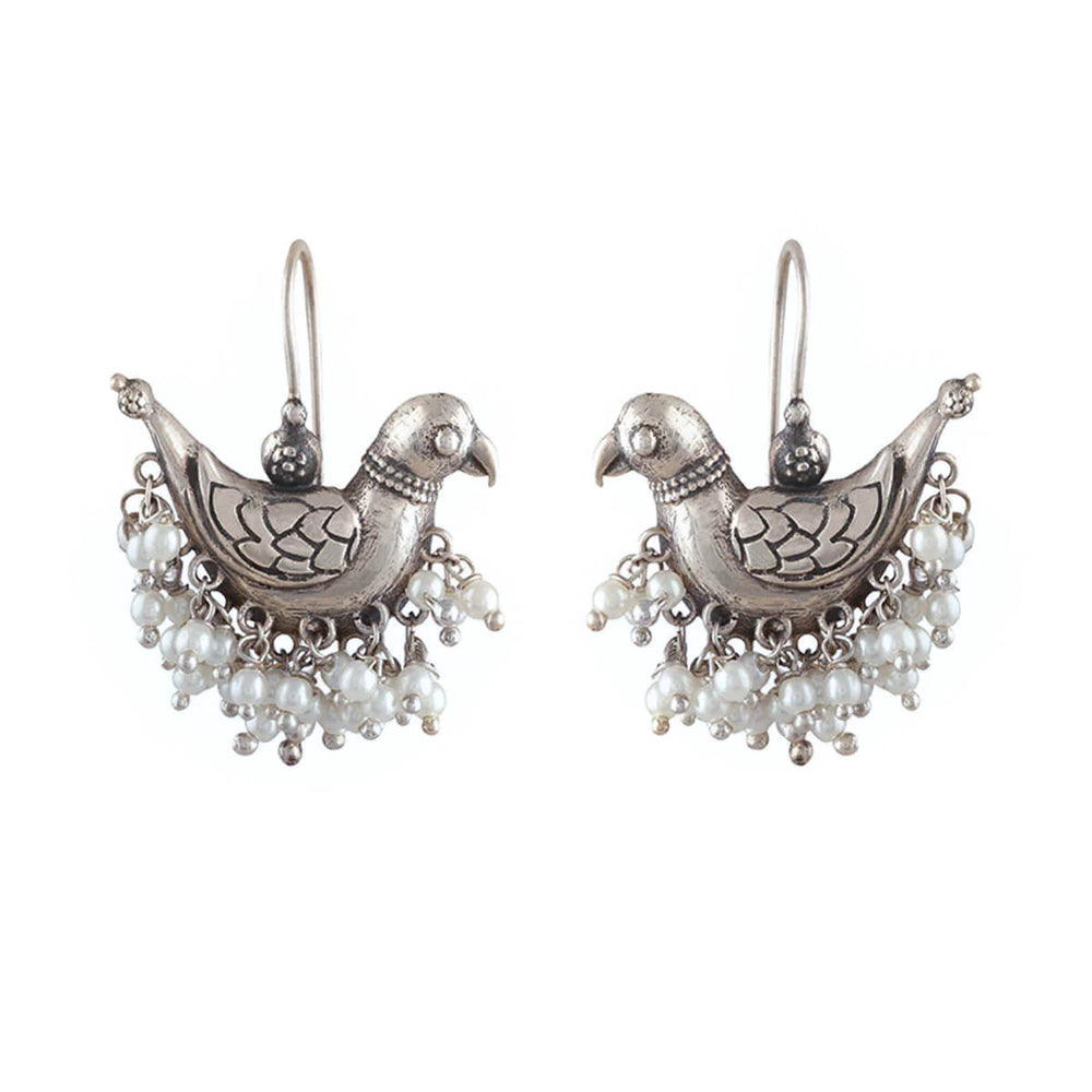 shuk sarika silver earrings by moha