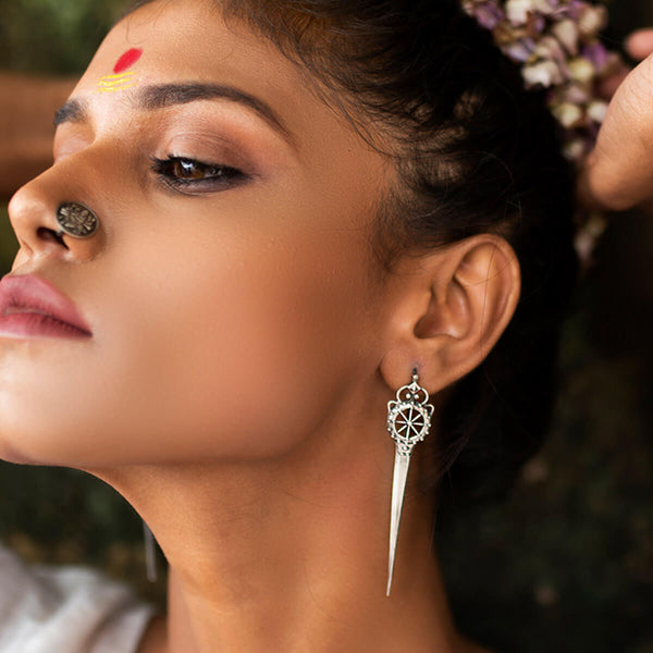 Talwar Silver Earrings