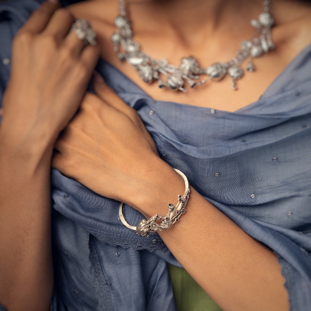 william morris blossom silver bracelet by moha