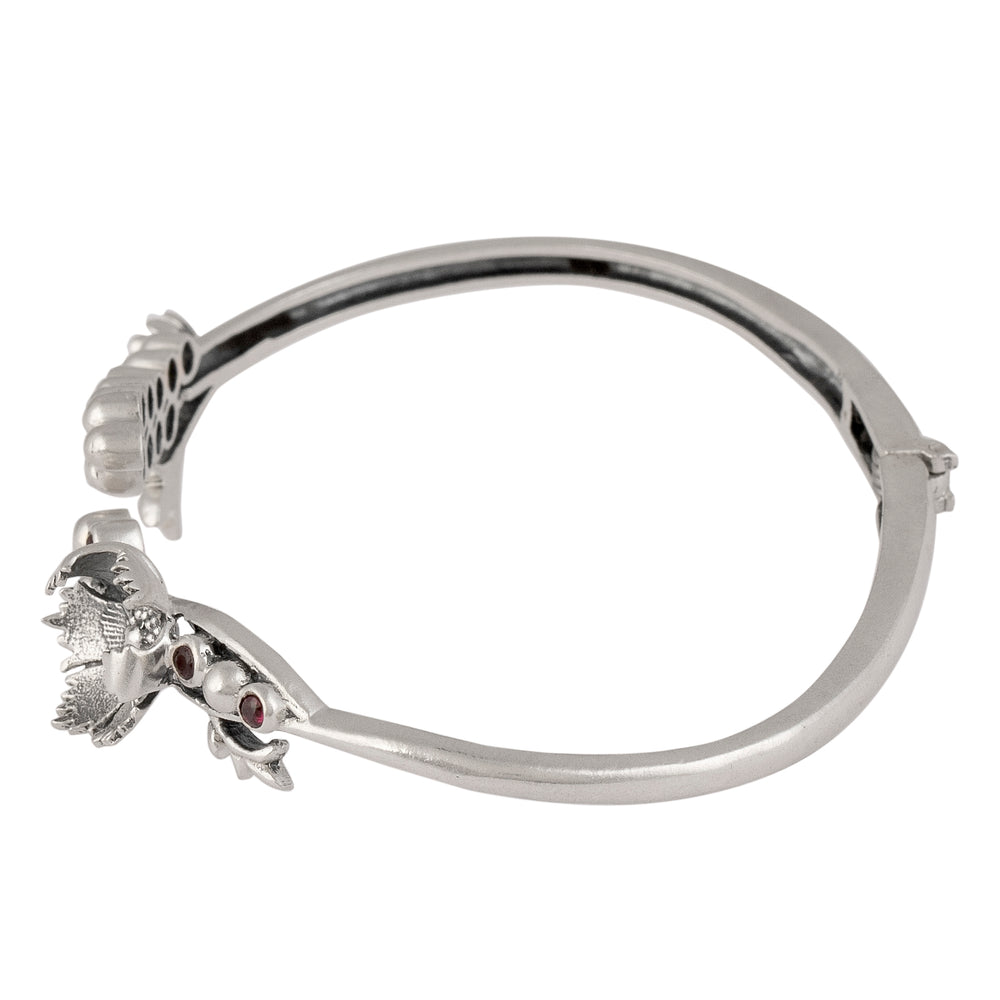 william morris compton buds silver bangle by moha