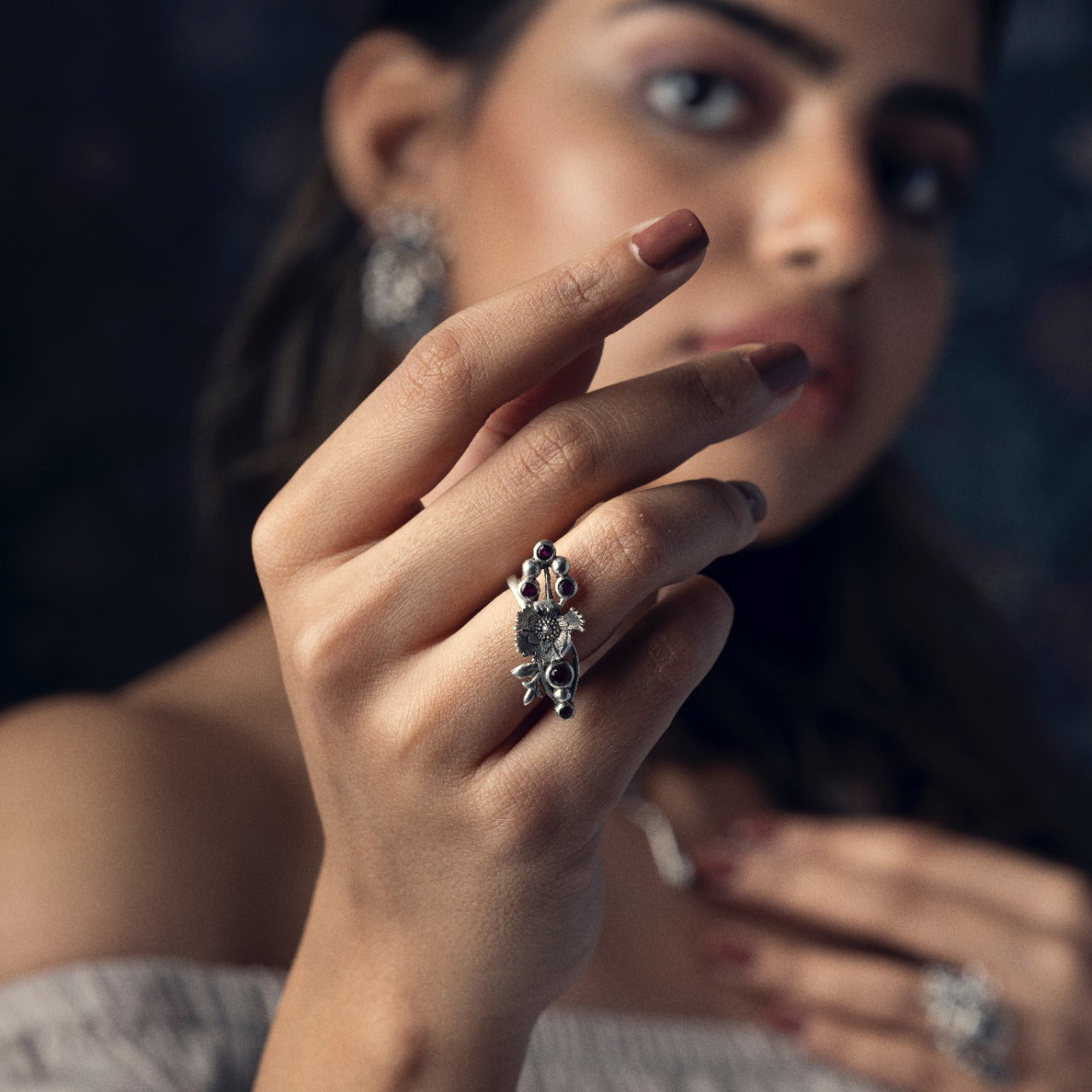 william morris compton silver finger ring by moha