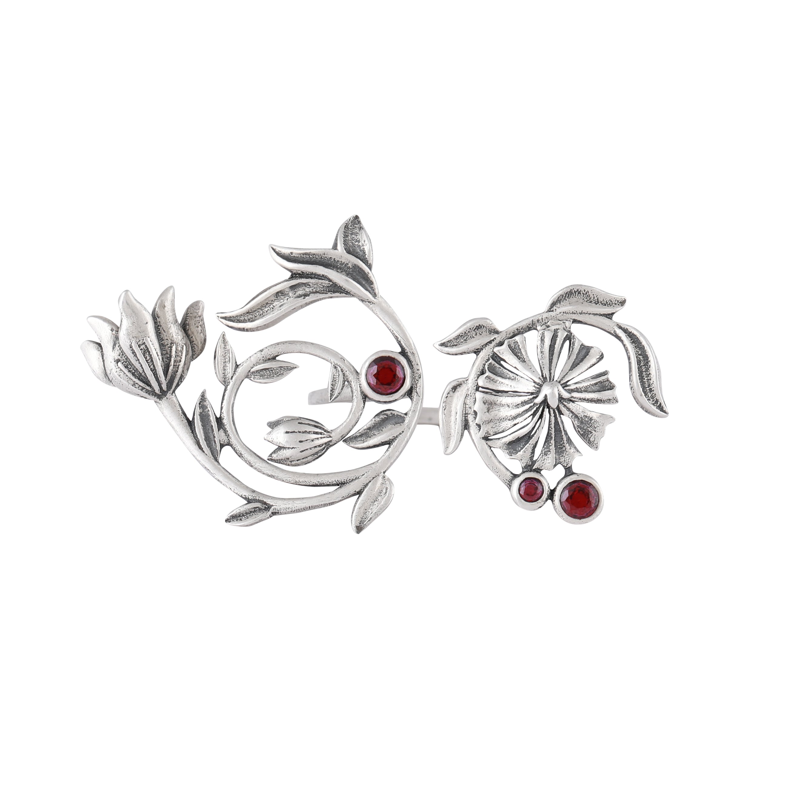 william morris lilly loops silver finger ring by moha