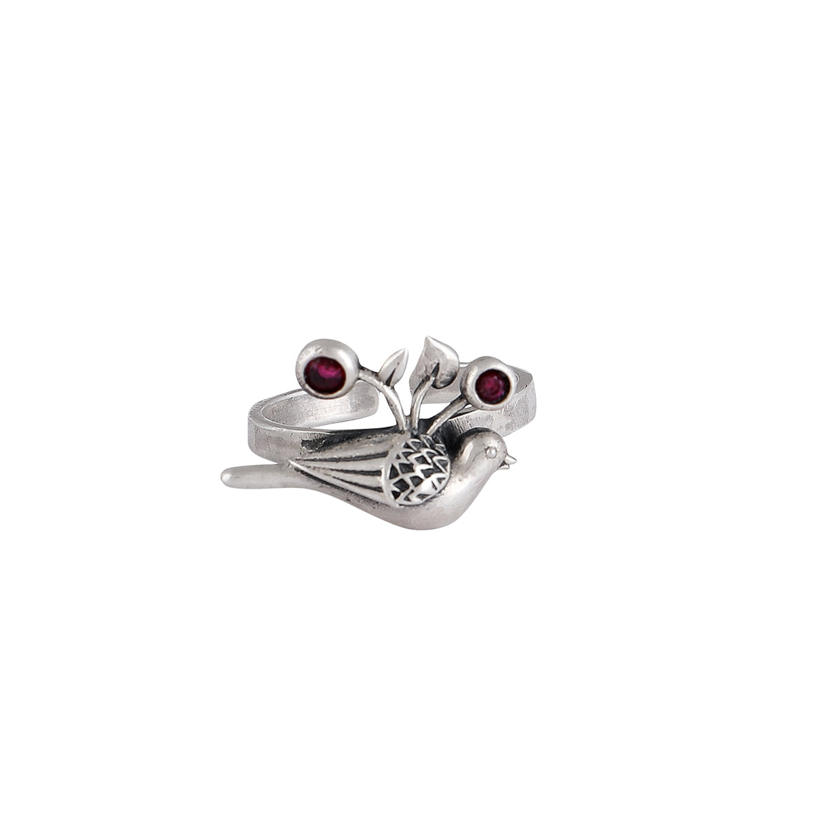 william morris strawberry thief crown silver finger ring by moha