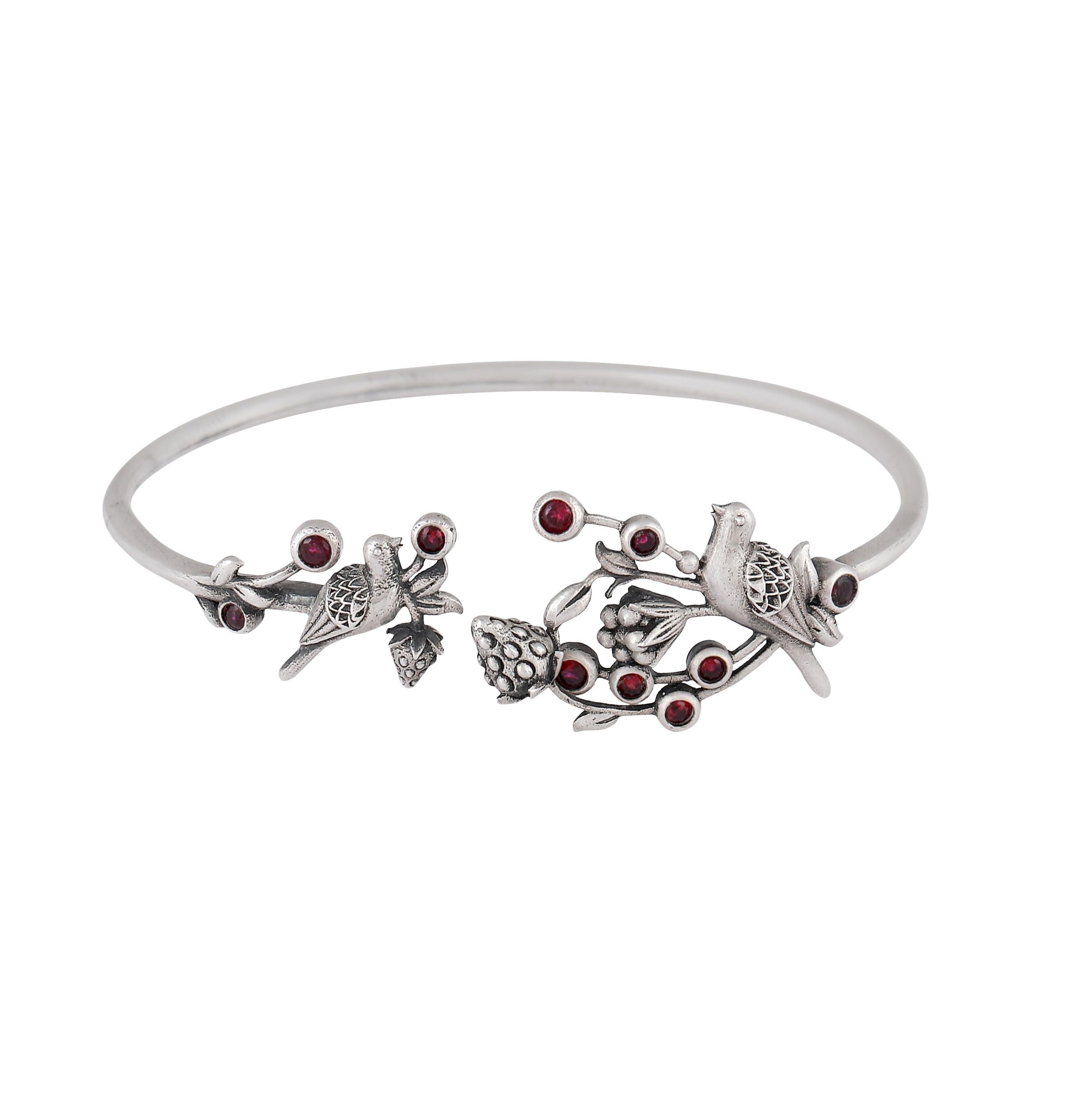 william morris strawberry thief partner silver bangle by moha