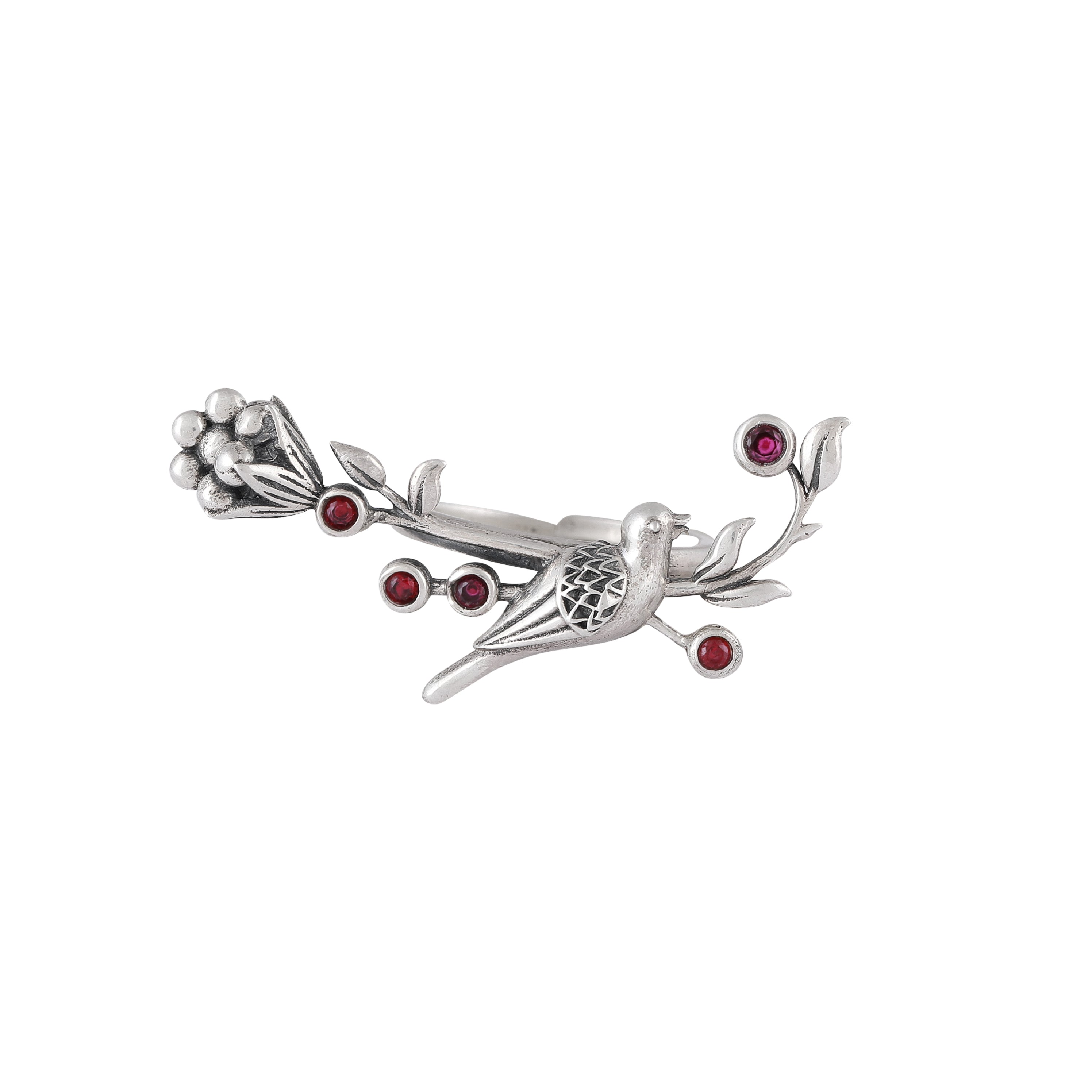 william morris strawberry thief silver creeper finger ring by moha